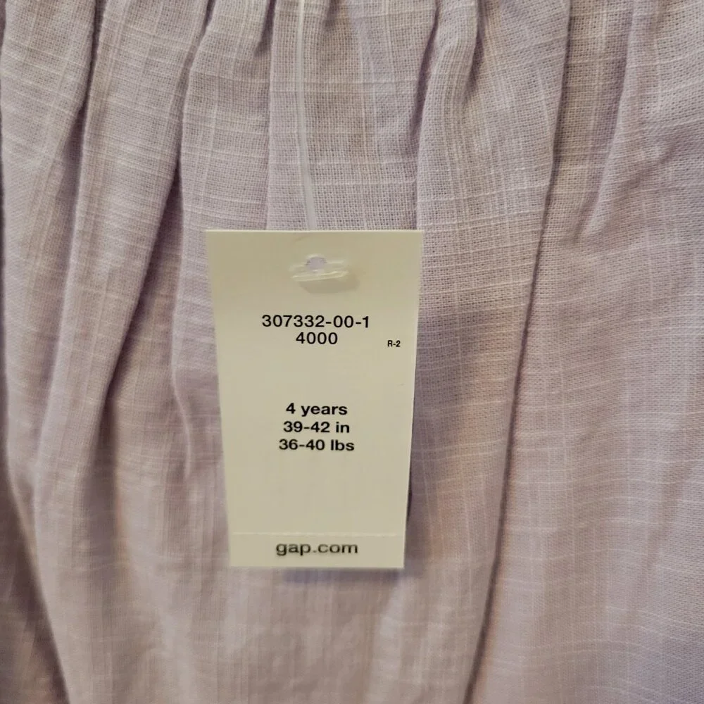 NWT Gap Girls Size 4T Purple Dress - Picture 2 of 7